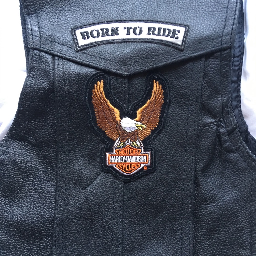 Toddler leather vest